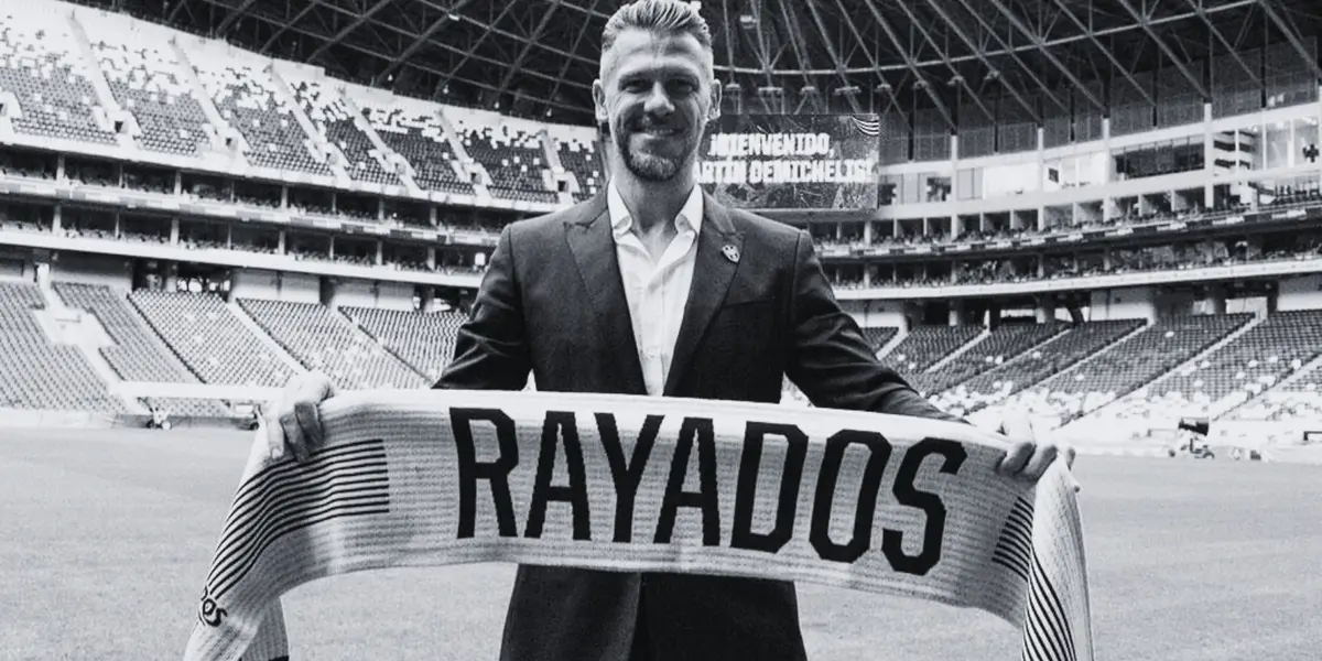 Demichelis en presentación. Foto: Rayados