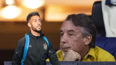 Denis Bouanga y Emilio Azcárraga/Foto José Luis Melgarejo.