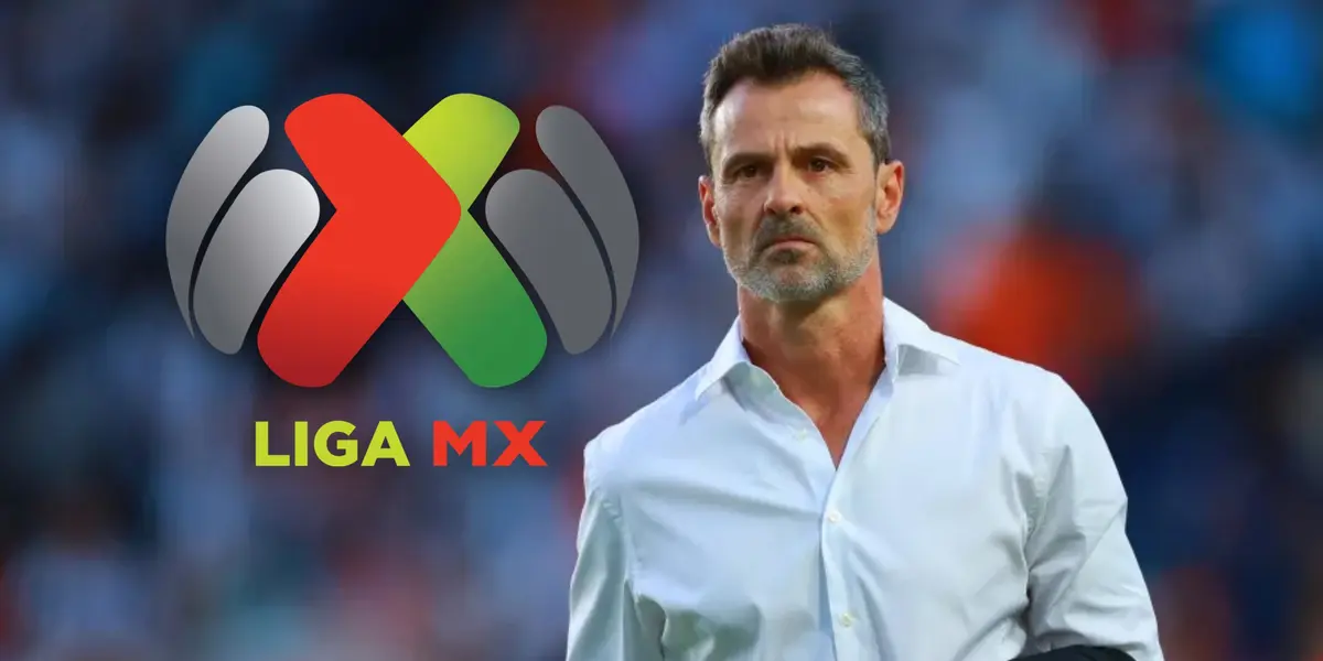 Diego Cocca y logo de la Liga MX/Foto Manuel Velázquez.