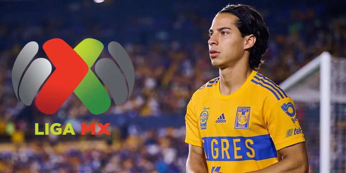 Diego Lainez en partido con Tigres. Foto: Marca