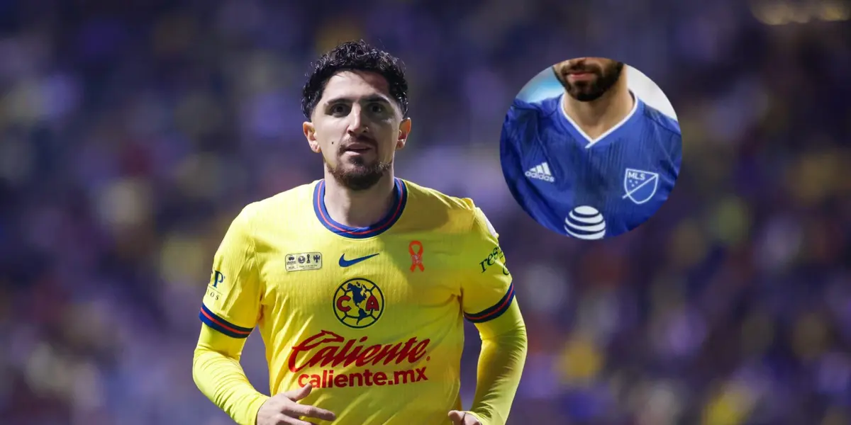 Diego Valdés e imagen de jugador en forma de círculo/Foto ESTO.