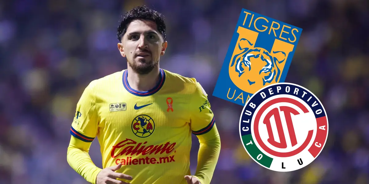 Diego Valdés, escudos de Tigres y Toluca/Foto Jafet Moz MexSport.