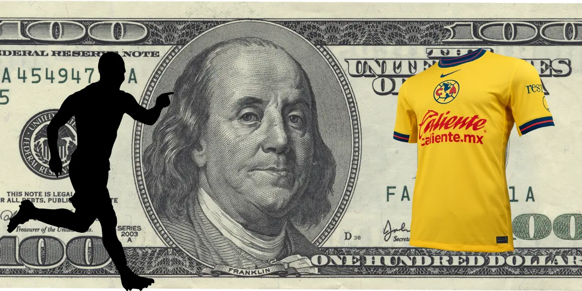 Dólar tomado de Canva, con jersey de América