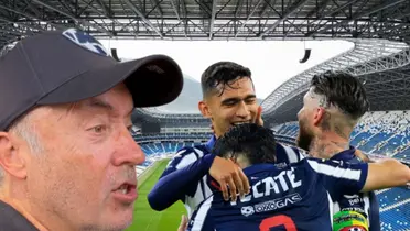 Domènec Torrent junto a futbolistas de Rayados / FOTO QUADRATÍN MÉXICO