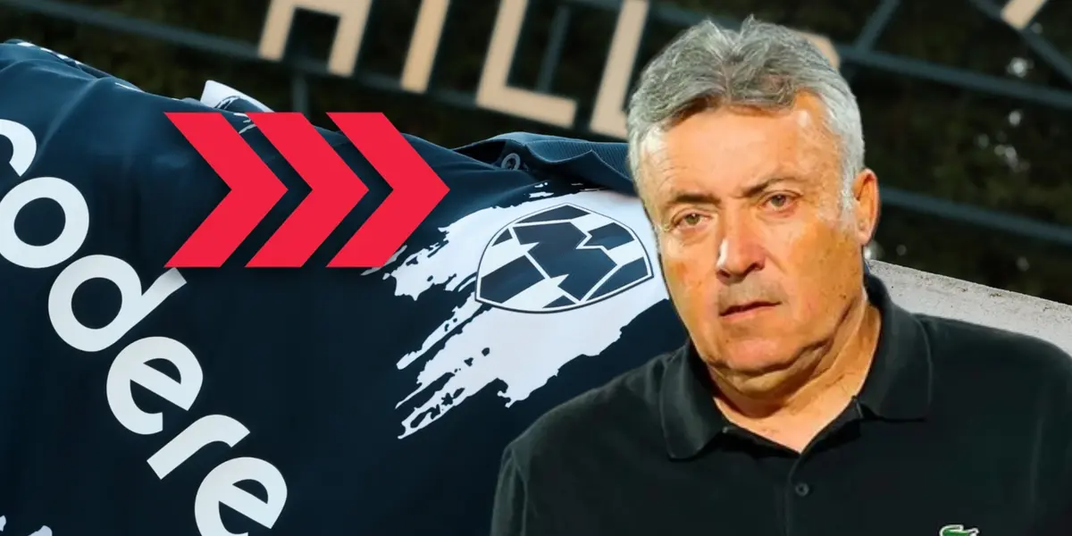 Domenec Torrent y flechas rojas hacia la derecha/Foto Rayados.