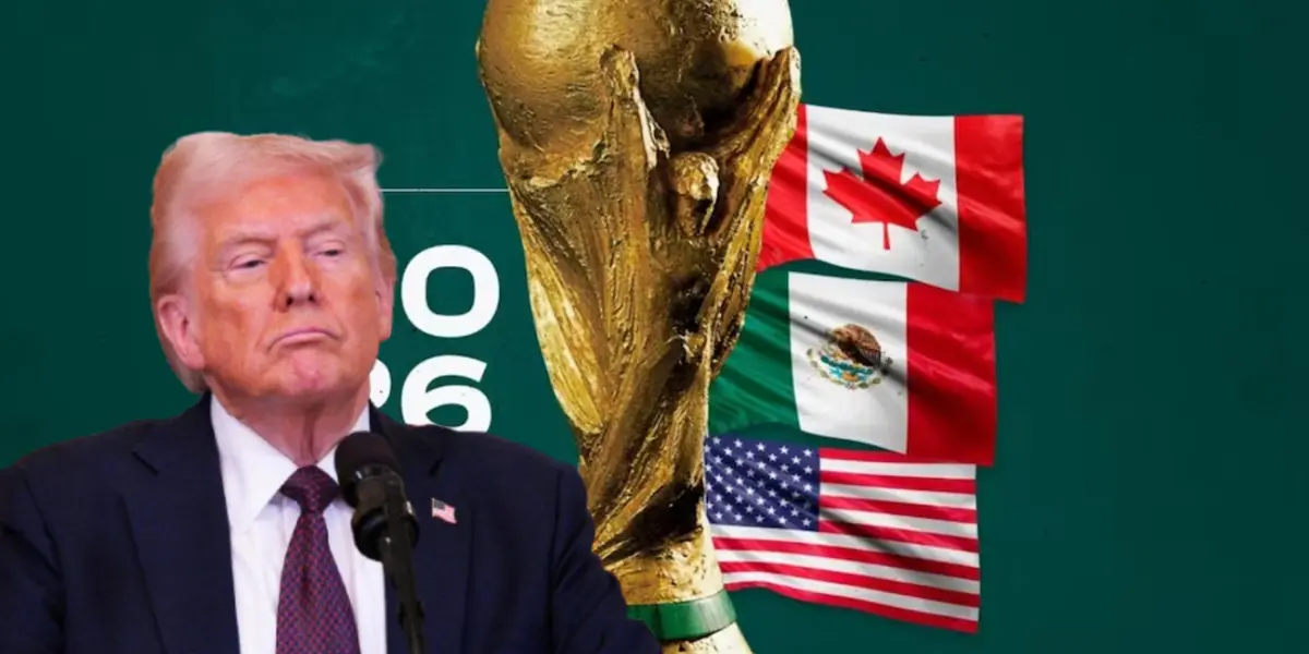 Donald Trump junto al Mundial 2026 / foto france 24