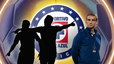 Dos futbolistas en forma de silueta e Iván Alonso/Foto ESPN.