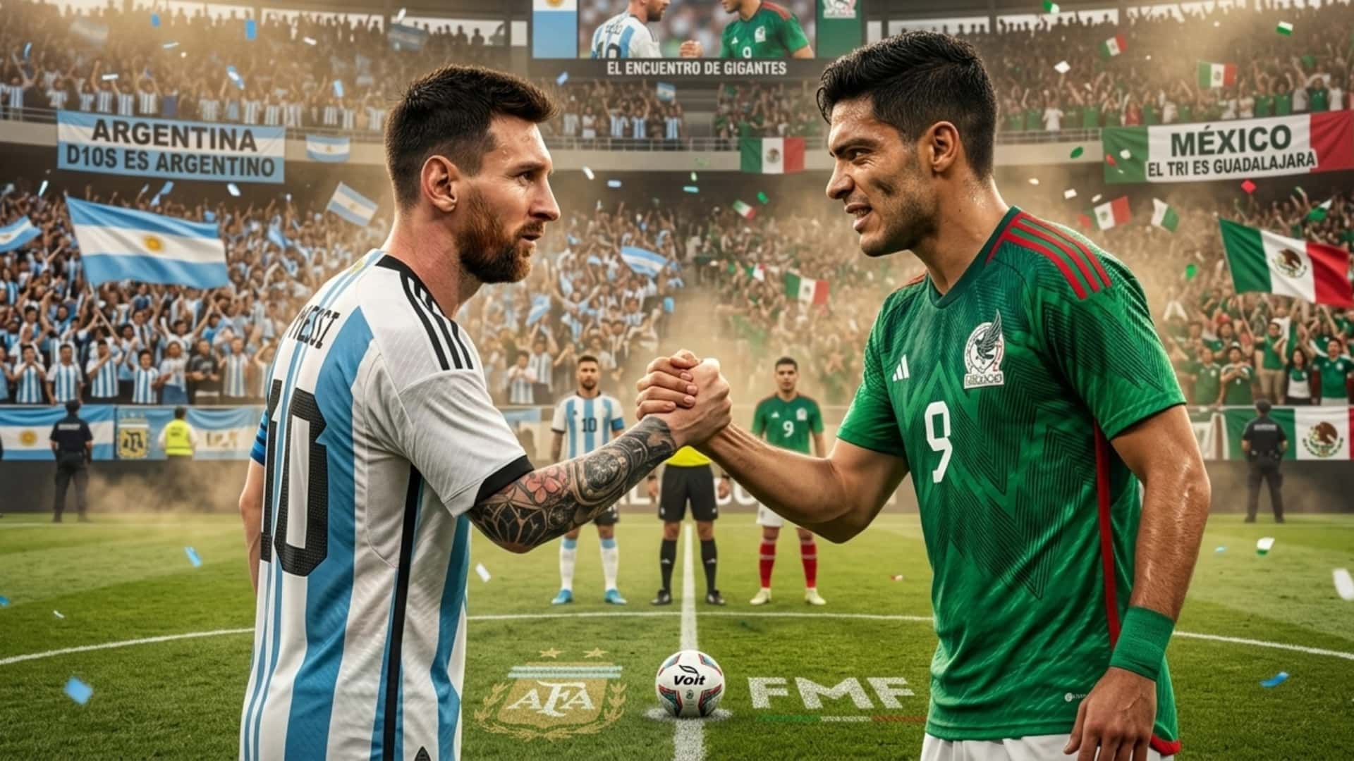 Duelo entre Argentina y México