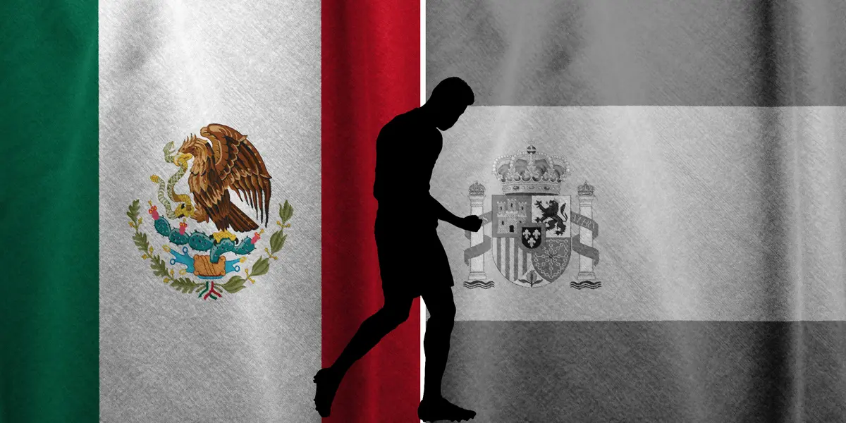 Edición hecha en Canva, con bandera de España y México