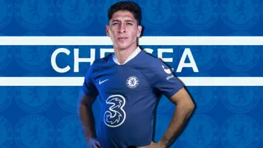 Edson Álvarez con el jersey del Chelsea / FOTO FÚTBOL INGLÉS