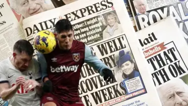 Edson Álvarez en el Tottenham vs West Ham / FOTO X