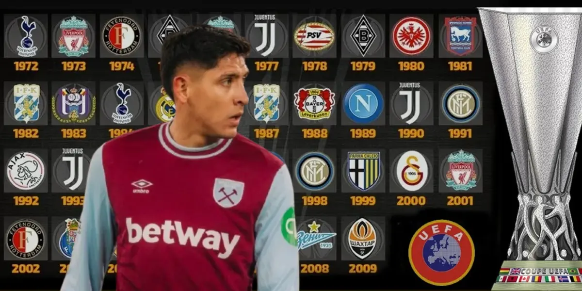 Edson Álvarez junto a campeones de la Europa League / FOTO TV AZTECA