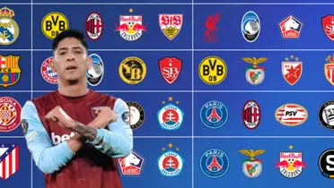 Edson Álvarez junto a clubes de Champions League / FOTO FÚTBOL TOTAL