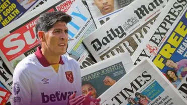 Edson Álvarez junto a diarios ingleses / FOTO X