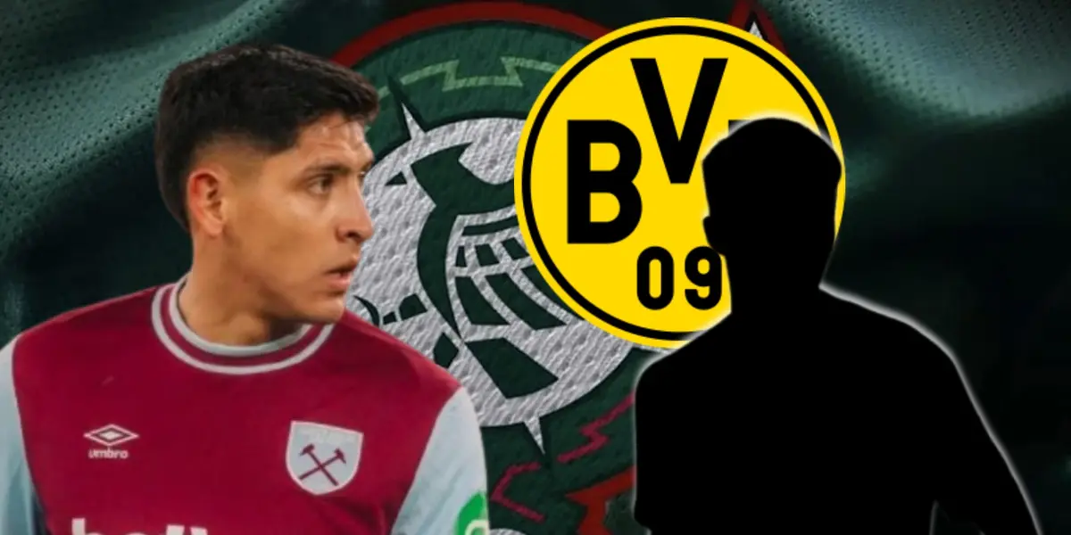 Edson Álvarez junto a futbolista incógnito / FOTO RÉCORD