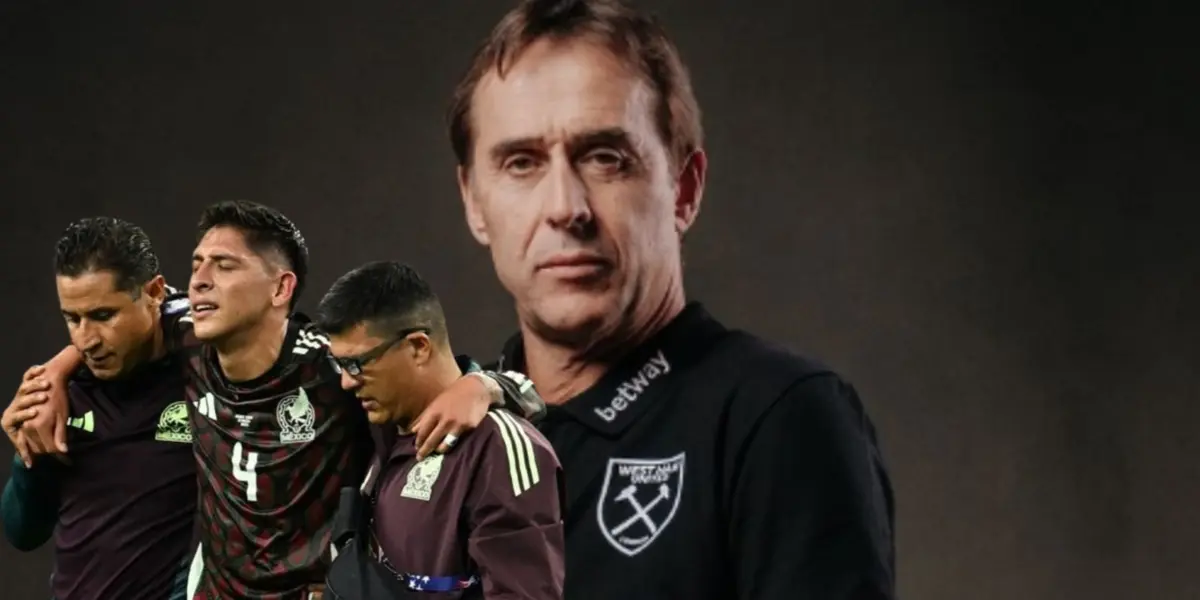 Edson Álvarez junto a Julen Lopetegui / FOTO MARCA