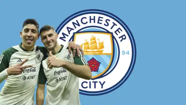 Edson Álvarez junto a Santiago Giménez / FOTO MEDIOTIEMPO