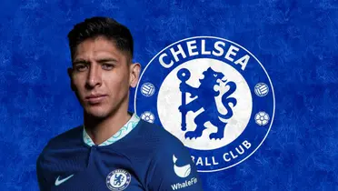 Edson Álvarez luciendo la camiseta del Chelsea/Foto Wallpaper Cat.