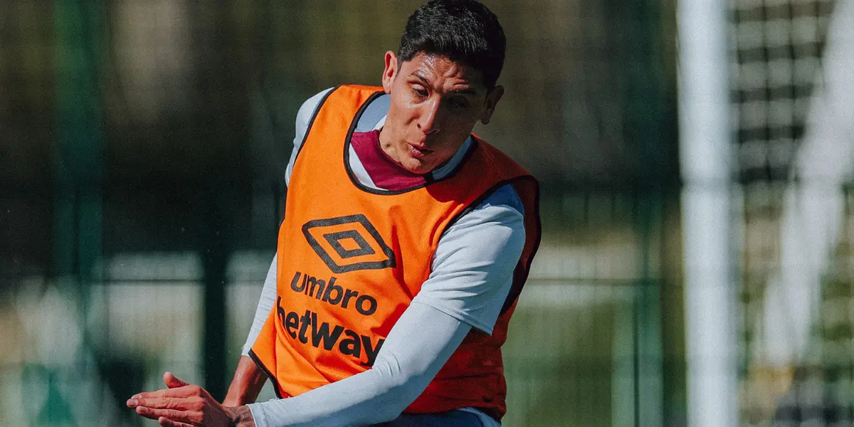 Edson en entrenamiento. Foto: West Ham