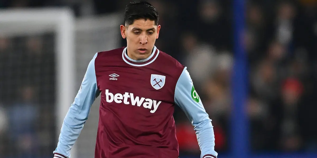 Edson vs Leicester. Foto: West Ham United