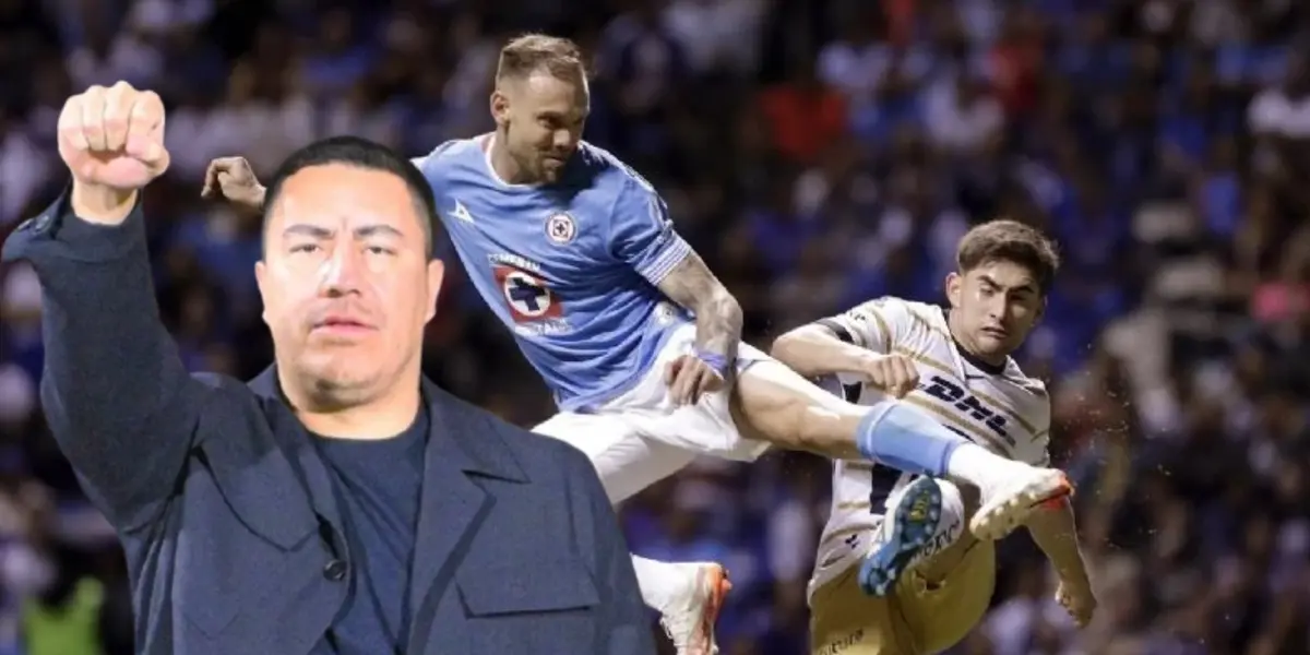 Efraín Juárez en el Cruz Azul vs Pumas / FOTO X