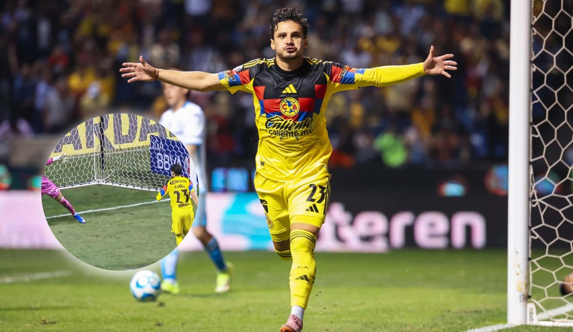 El futbolista se estrenó como goleador con un tanto de cabeza ante el Puebla