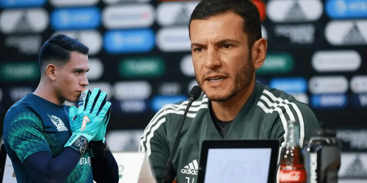 El guardameta americanista lució con la camiseta de la Selección Mexicana.