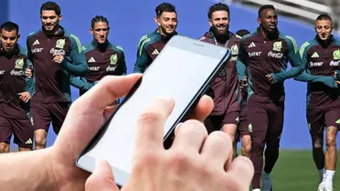 El jugador que usaba el celular tras salir de la práctica de México