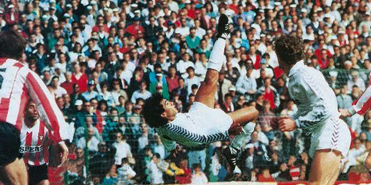 El ‘Penatapichichi’ recordó el tanto de ‘chilena’ que le valió el aplauso del Santiago Bernabéu por su movimiento acrobático para marcarle al Logroñés