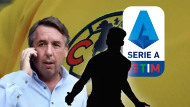 Emilio Azcárraga al teléfono y sombra de Alexis Sánchez/Foto Club América.