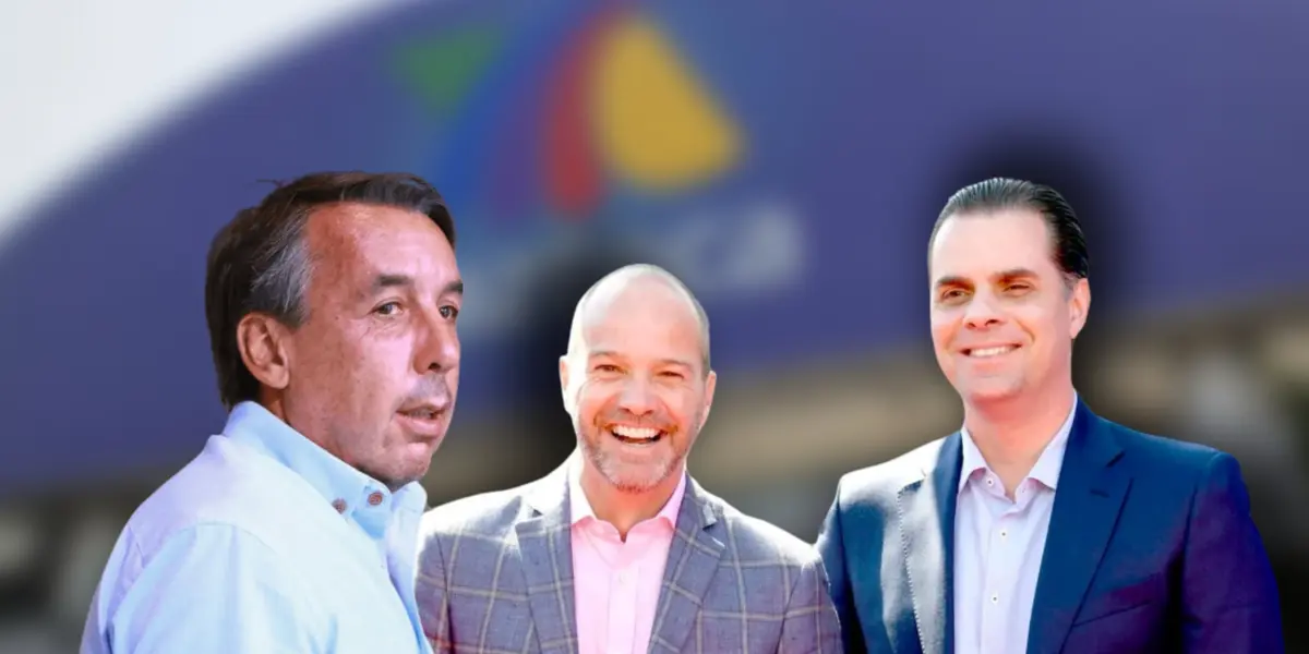 Emilio Azcárraga, Christian Martinoli y Luis García/Foto José Cárdenas.