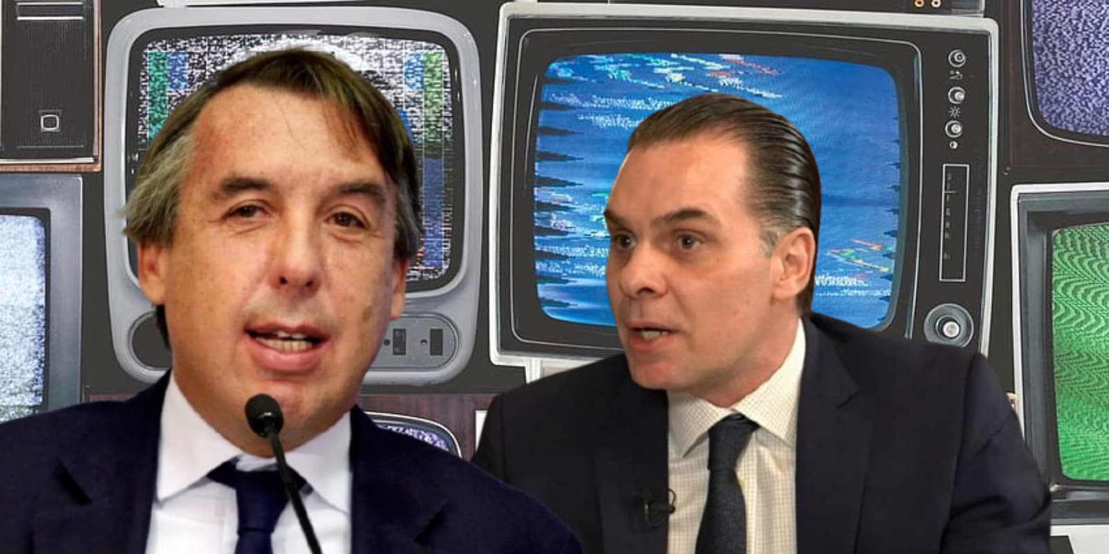Emilio Azcárraga junto a Christian Martinoli / FOTO INFOBAE
