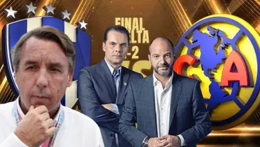 Emilio Azcárraga junto a Christian Martinoli y Luis García / FOTO UNO TV