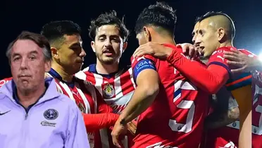 Emilio Azcárraga junto a jugadores de Chivas / FOTO SOY FÚTBOL