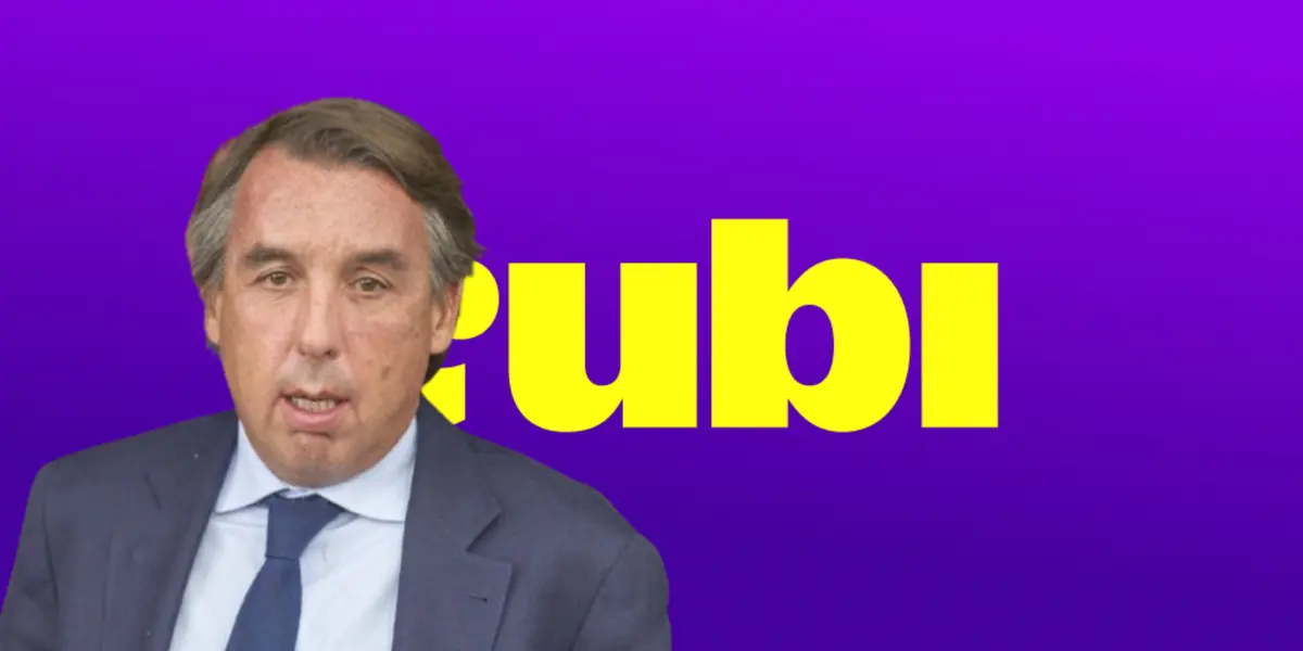 Emilio Azcárraga junto al logo de Tubi / FOTO BOLAVIP