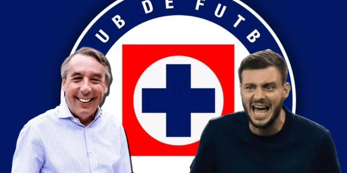 Emilio Azcárraga riendo y Martín Anselmi gritando/Foto Pinterest.