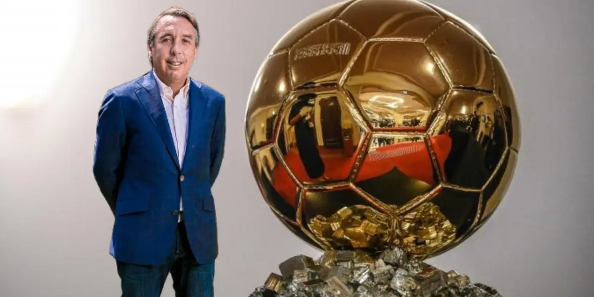 Emilio Azcárraga y balón de oro/Foto Sport.