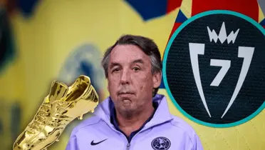 Emilio Azcárraga y bota de oro/Foto Récord.