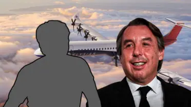 Emilio Azcárraga y Diego Luna en forma de sombra/Foto CNN.