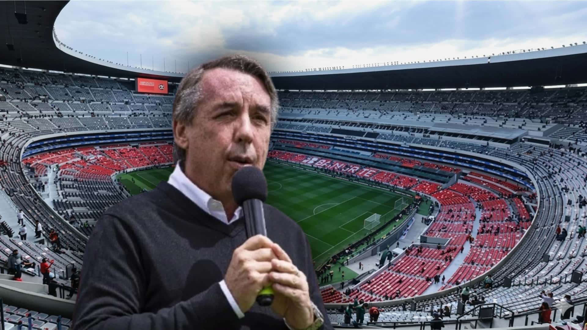 Emilio Azcárraga y el remodelado Estadio Azteca
