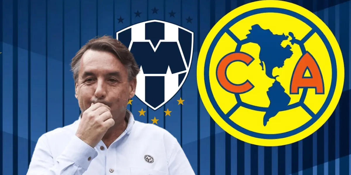 Emilio Azcárraga y escudos de Monterrey y las Águilas/Foto Americanografico.