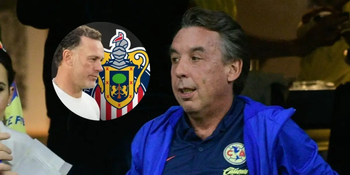 Emilio Azcárraga y Gabriel Milito/ Foto Pasión Águila.