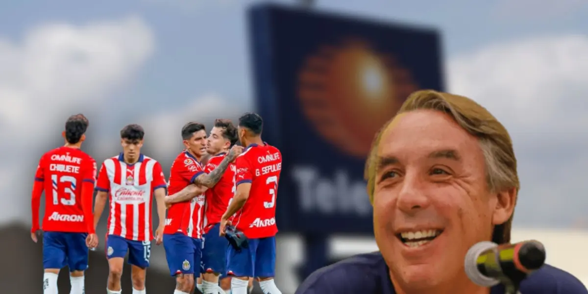 Emilio Azcárraga y jugadores de Chivas/Foto El Financiero.