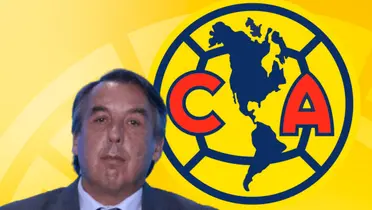 Emilio Azcárraga y logotipo de las Águilas/Foto Club América.