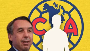 Emilio Azcárraga y silueta de futbolista/ Foto Pinterest.