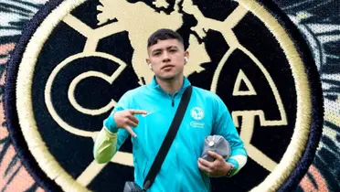 Emilio Lara y logo del América/Foto Soy Fútbol.