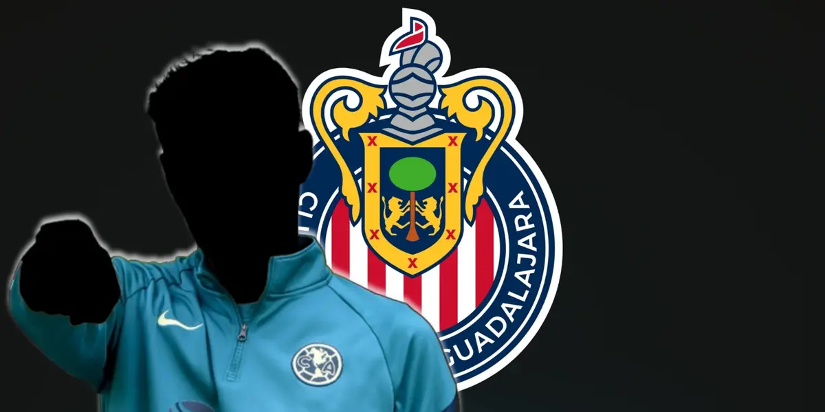 Entrenador incógnito del América junto al escudo de Chivas / FOTO ESTO