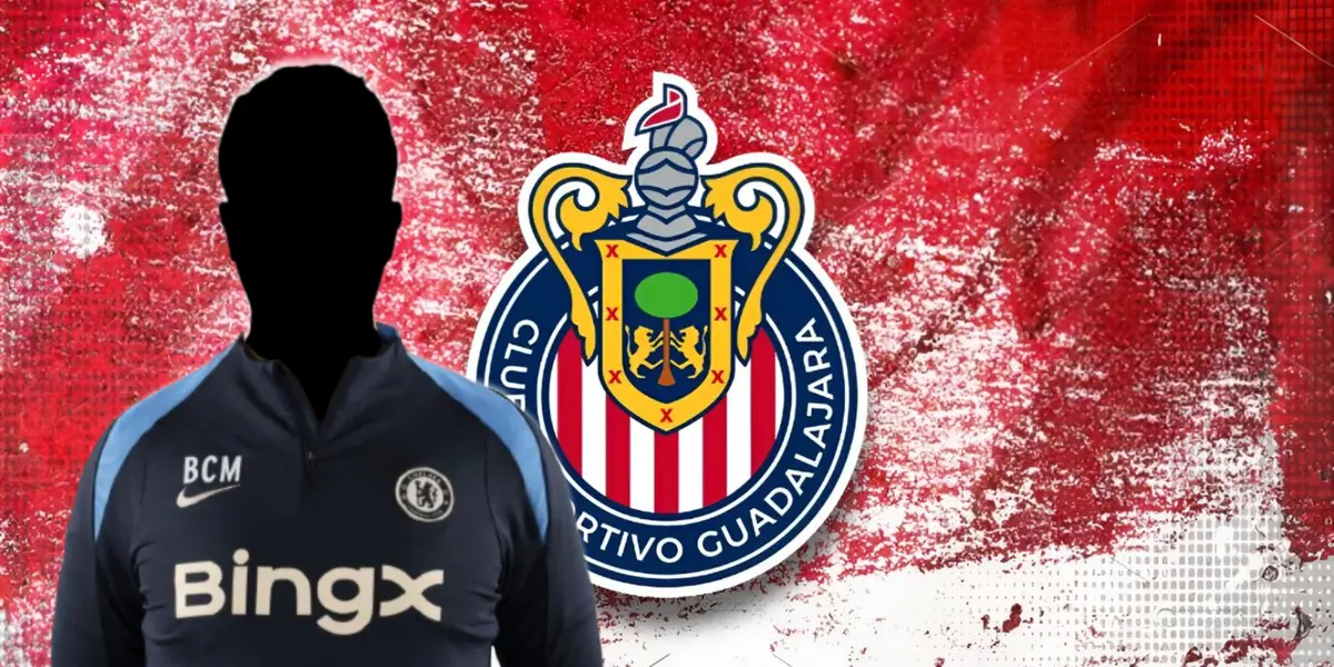 Entrenador incógnito del Chelsea junto al escudo de Chivas / FOTO