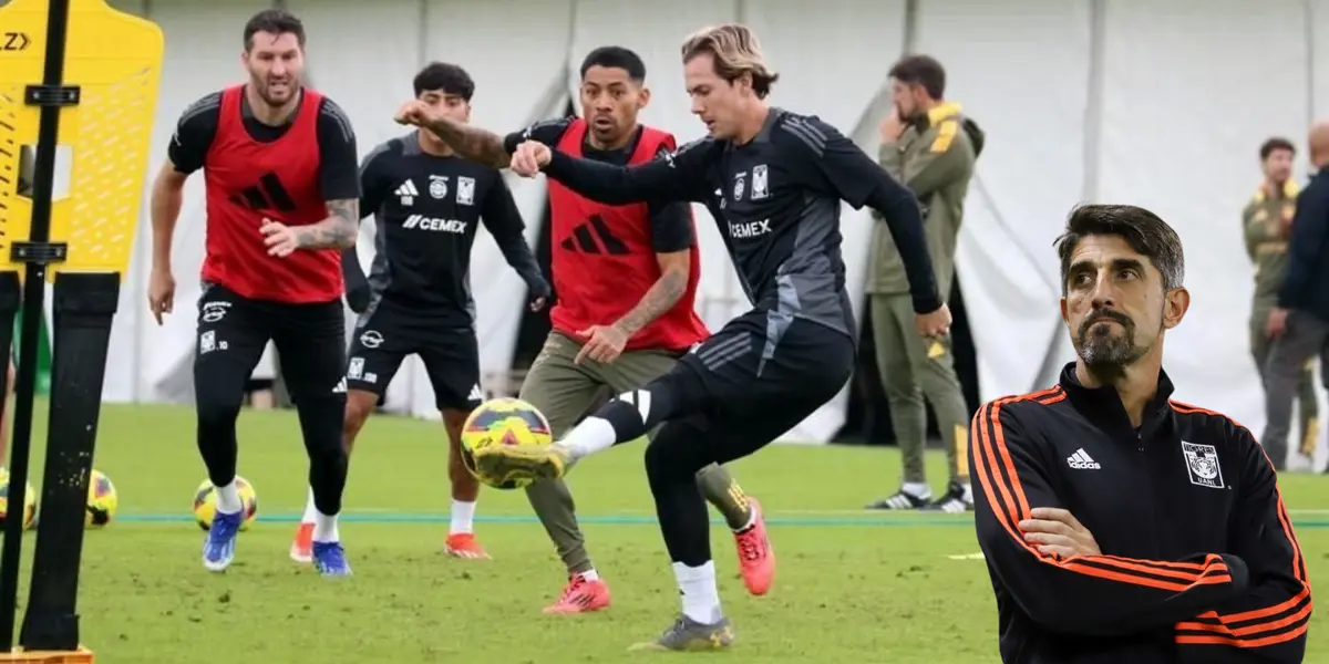 Entrenamiento de Tigres. Foto: El Norte