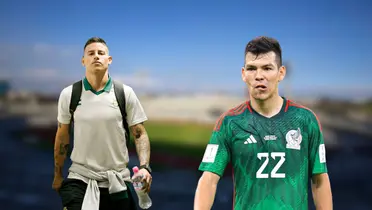 EOU de fondo, tomado de Wikipedia, con James y Lozano al frente